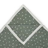 Organic Cotton Muslin Quilted Throw - Sage Suns