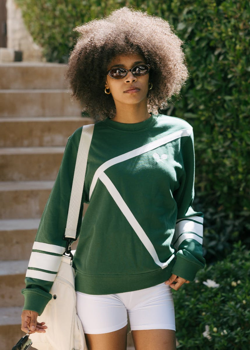 Elle Sweatshirt - Tennis Lines