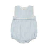 Colette Bubble Romper - Lt. Blue Striped