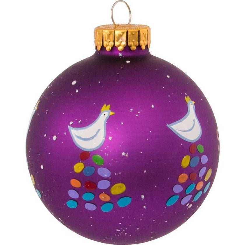 65MM Glass 12 Days Of Christmas Ball Ornaments