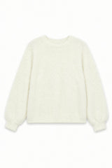 Maya Taupe Fluffy Drop Shoulder Sweater