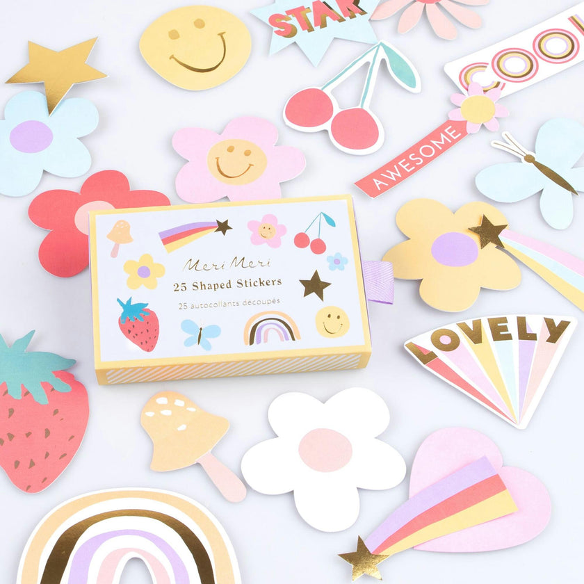 Happy Icons Shaped Stickers