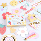Happy Icons Shaped Stickers