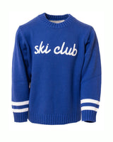 Kids Ski Club Sweater in Varsity Blue
