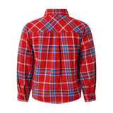 Tartan Classic Collar Long Sleeve Button-Up Shirt