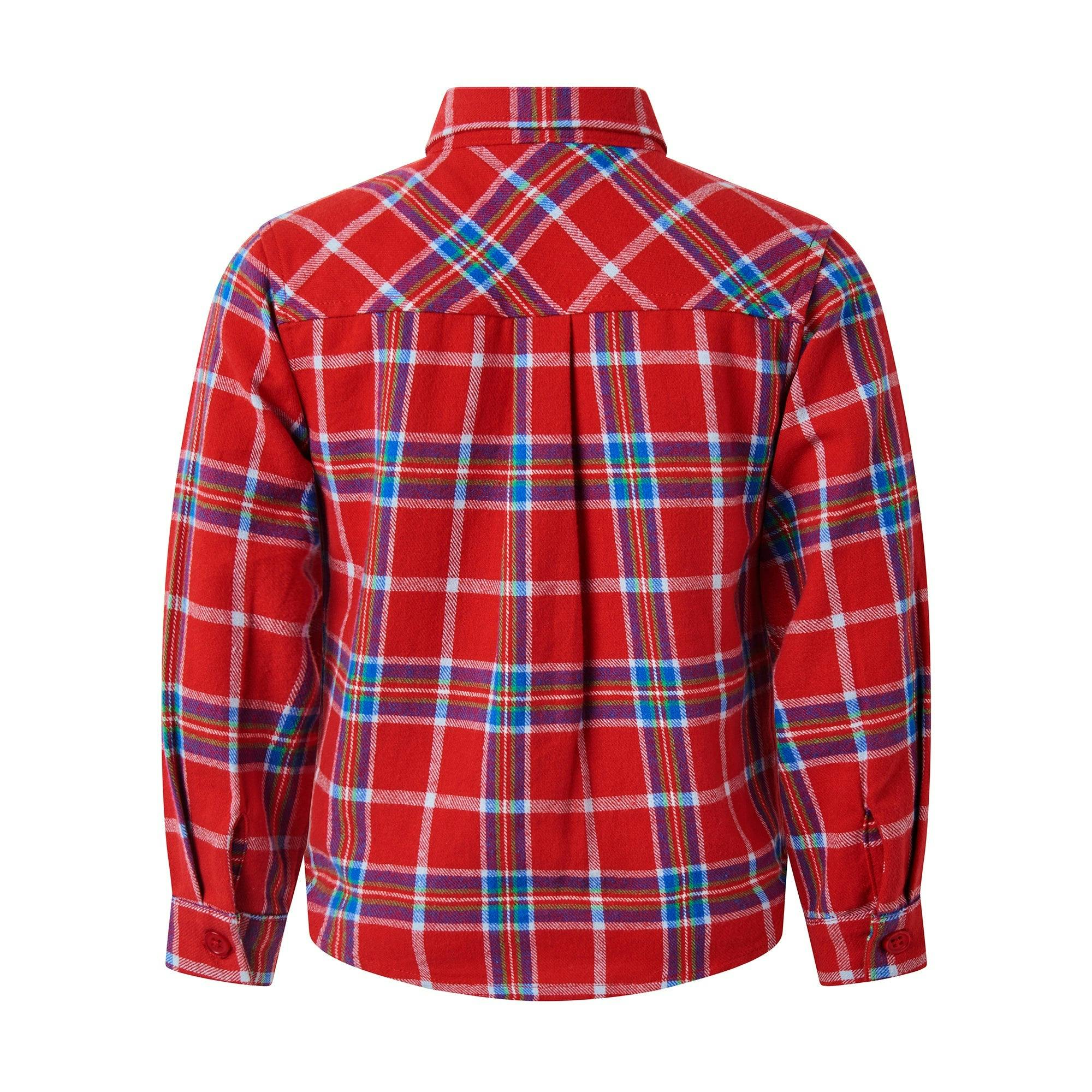 Tartan Classic Collar Long Sleeve Button-Up Shirt