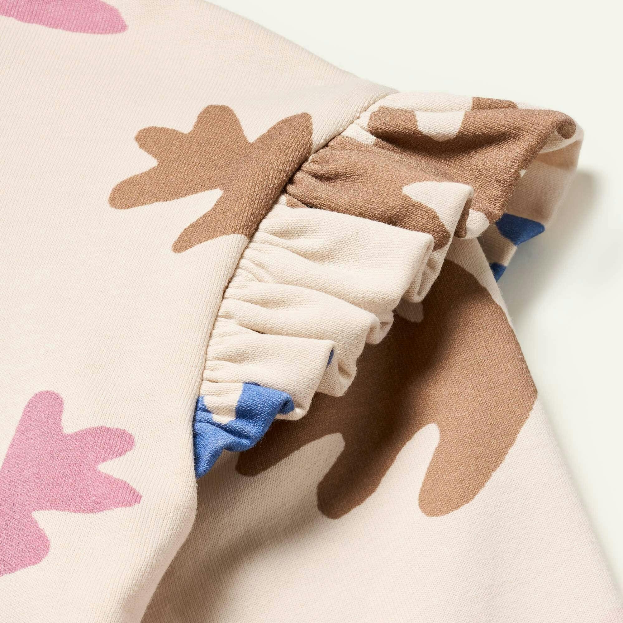 Recycled Cotton Autumn Ruffle Sweatshirt