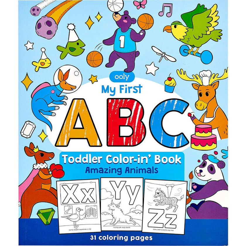 ABC: Amazing Animals Toddler Coloring Book