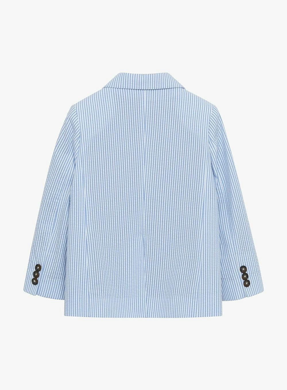 Sebastian Blazer in Pale Blue Stripe