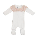 Lace Yoke Footie