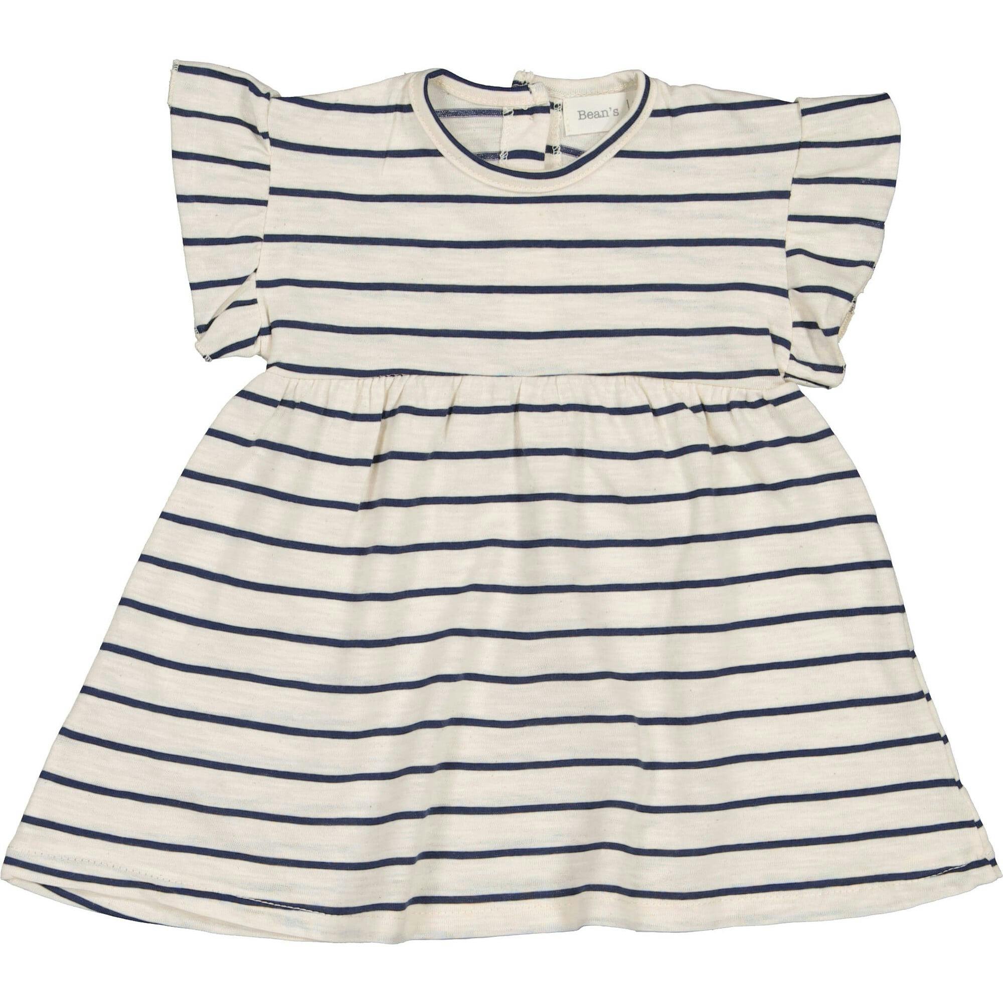 Striped Short Sleeve Dress