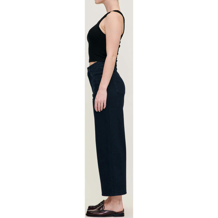 Hepburn Wide Leg Petite High Rise 25" Jeans | Flatiron