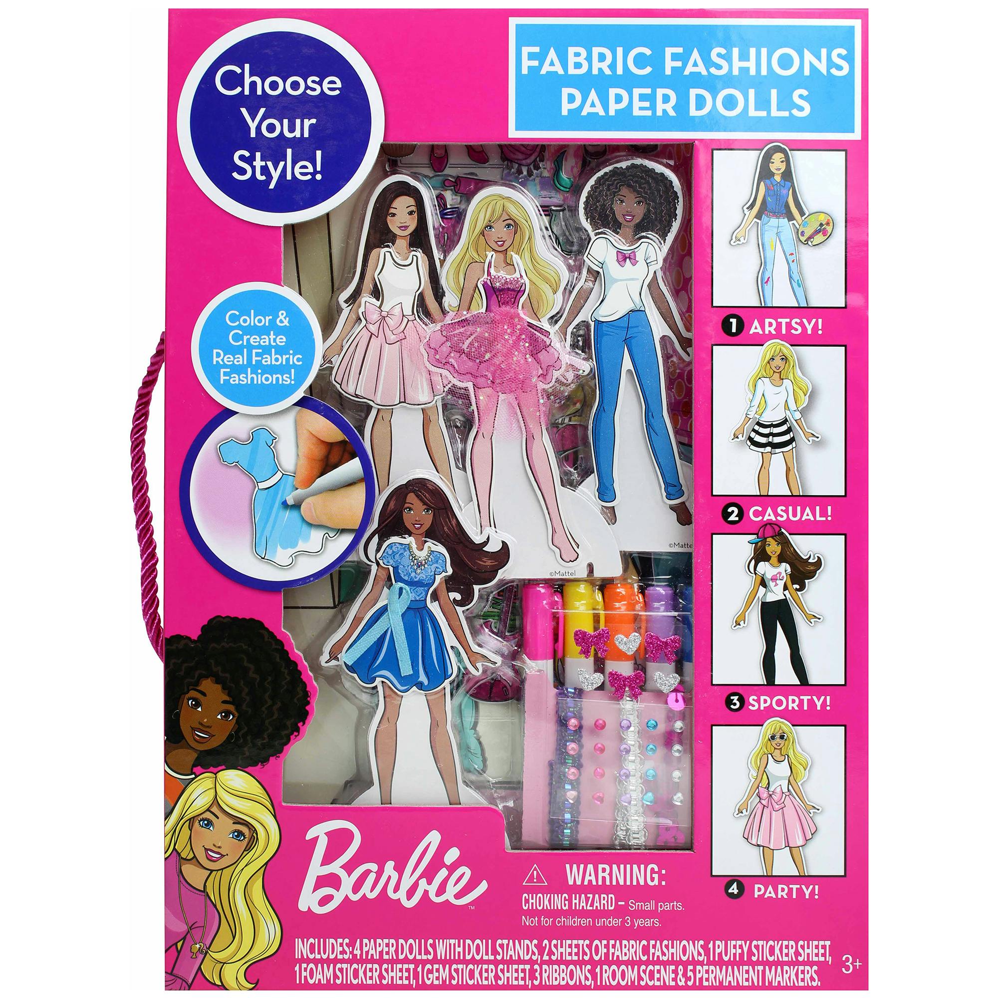 Barbie: Fabric Fashions Paper Dolls