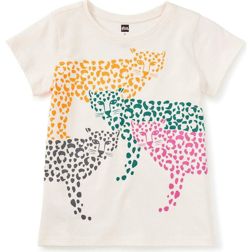Rainbow Jaguars Graphic Tee, White