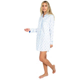 Women's Blue Palm Tree Night Shirt
