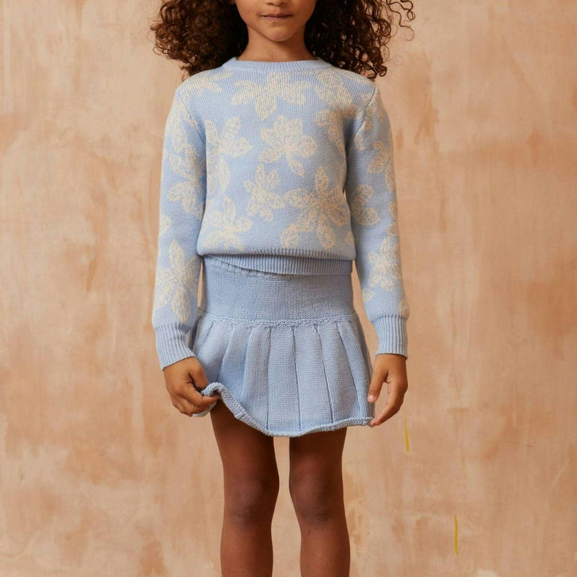 Pleated Tennis Skirt | Sky