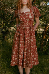 Nash Dress in Sepia Bows