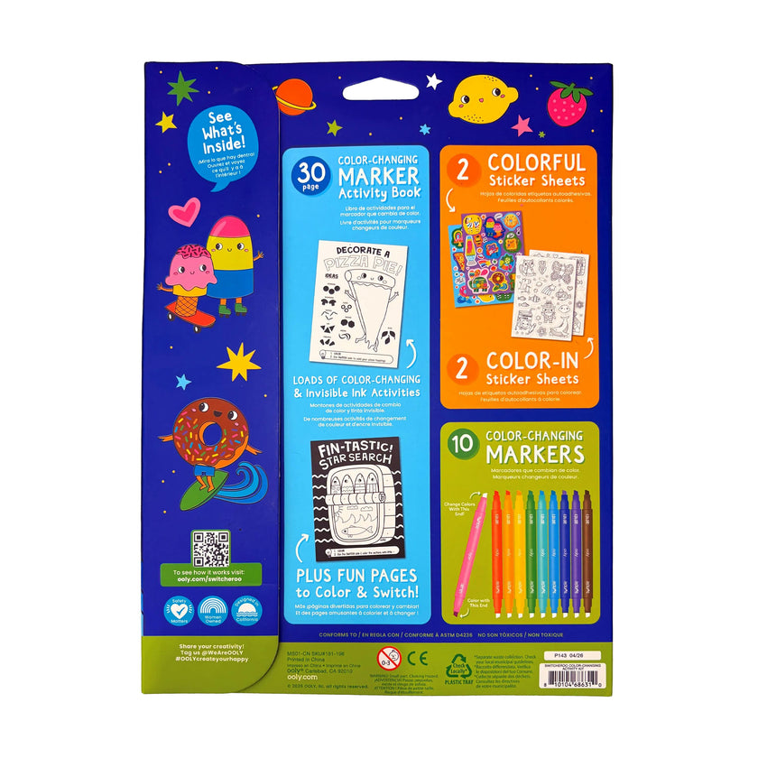 Switch-eroo! Color-Changing Activity Kit - Markers Stickers Coloring Book