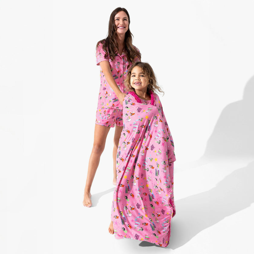 Powerpuff Girls Saving Bedtime Bamboo Women's Pajama Short Set