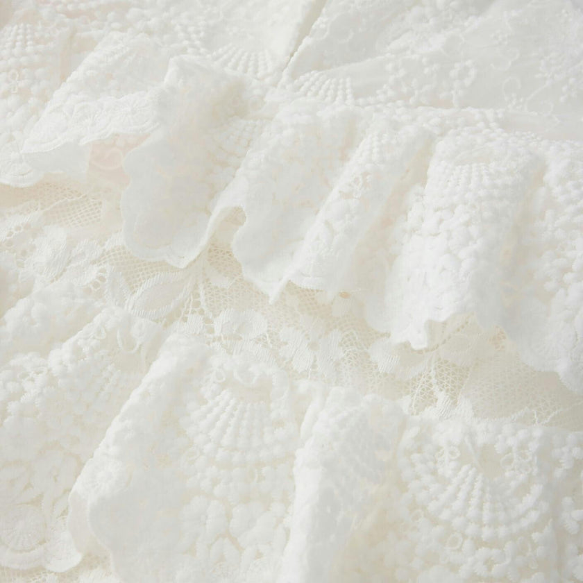 Paloma Lace Frill Maxi Dress