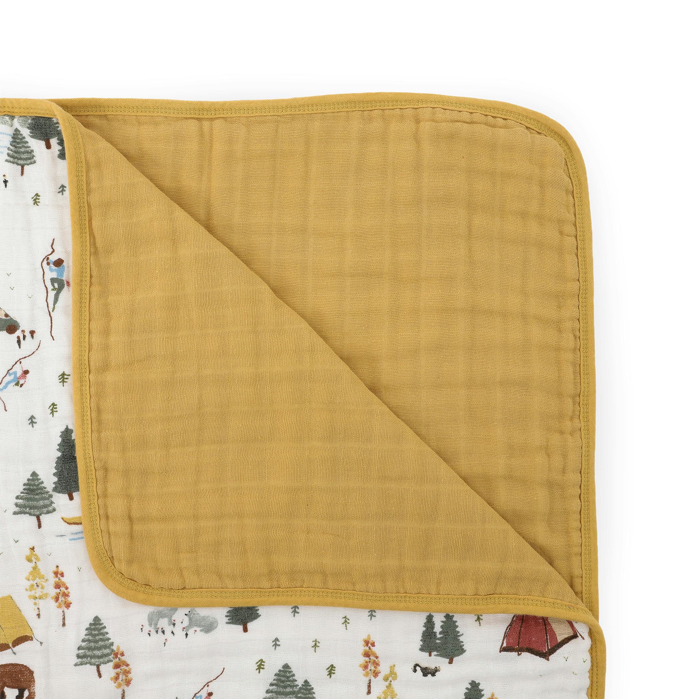 Original Organic Cotton Muslin Quilt - Alpine Adventure
