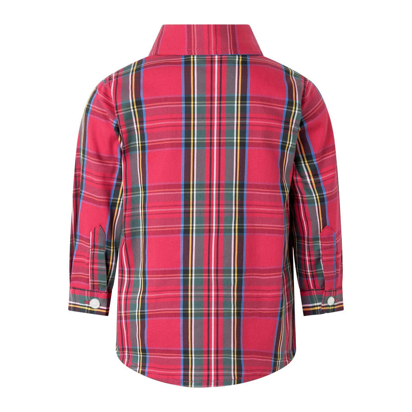 Red Tartan Shirt & Trouser Set
