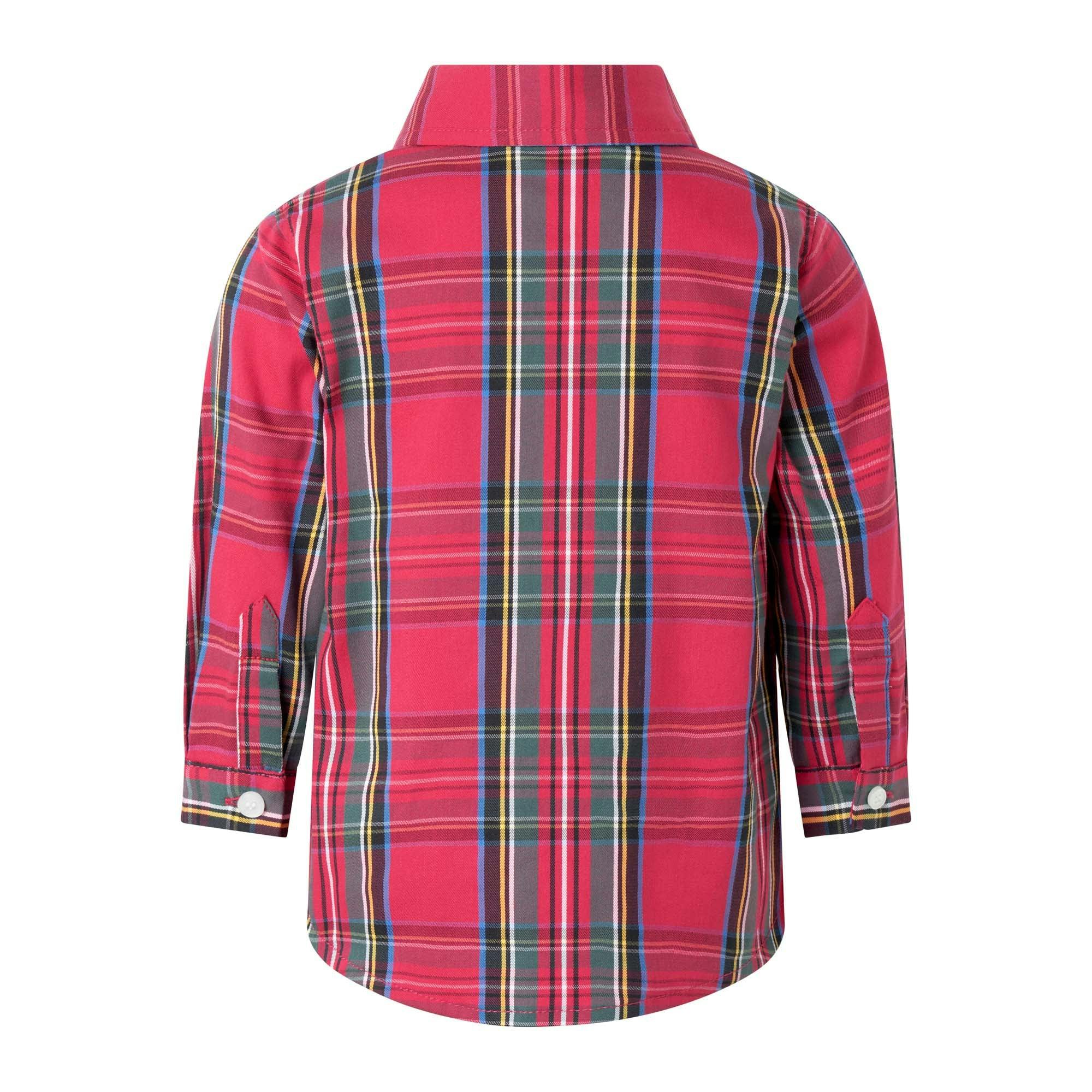 Red Tartan Shirt & Trouser Set