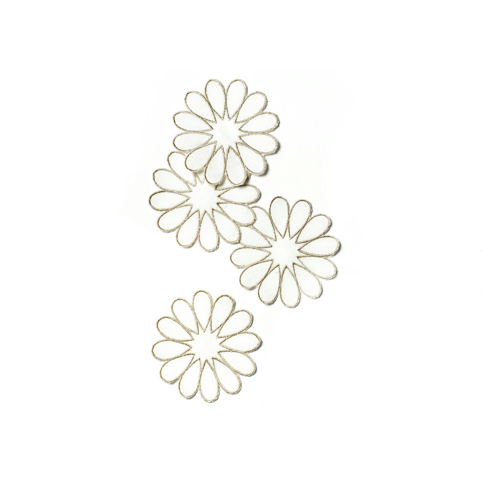 Deco Gold Scallop Cocktail Napkins
