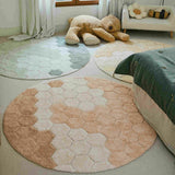 Washable Rug Round Honeycomb - 4' 7"