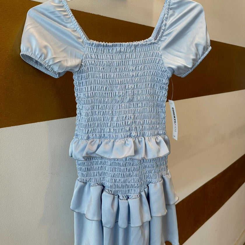 Kids Amber Smocked Ruffle Dress