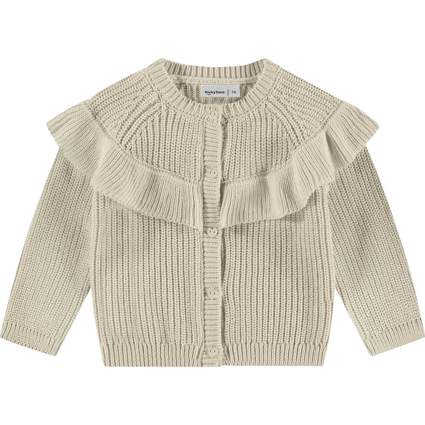 Ruffled Front Cardigan