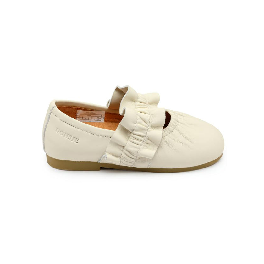 Iffie Ballerinas | Cream Sheep Leather