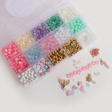 Pastel Holiday DIY Pink Letter Bead Box