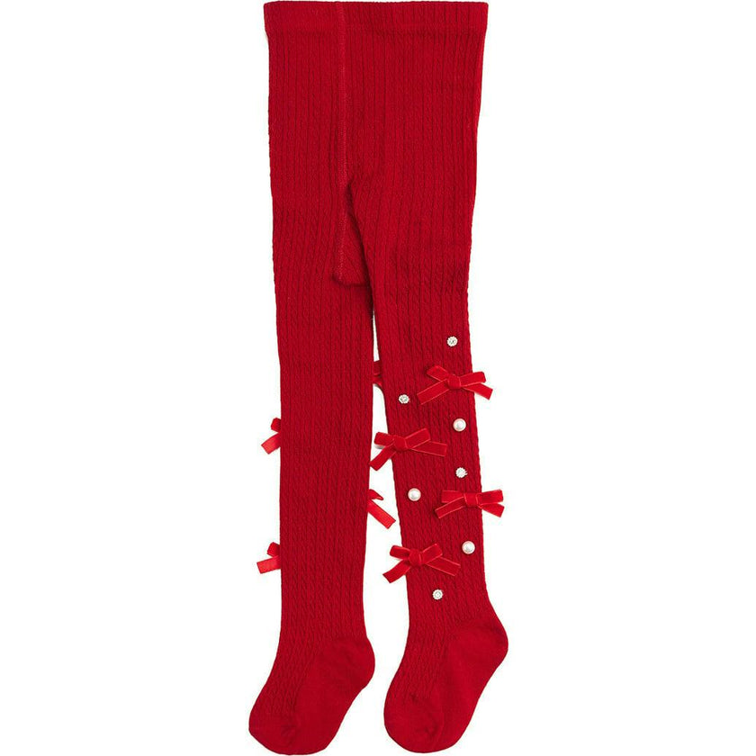 Ruby Red Bedazzled Tights