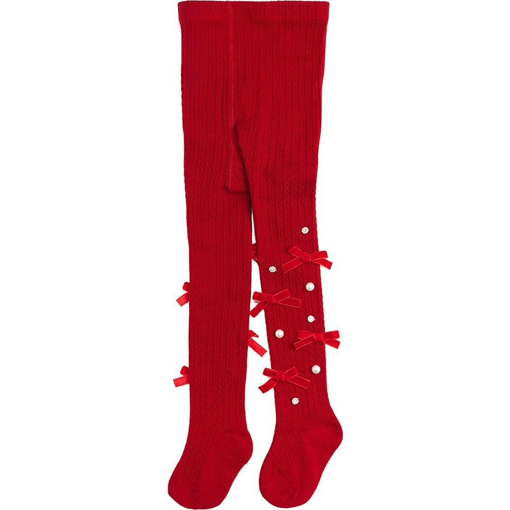 Ruby Red Bedazzled Tights