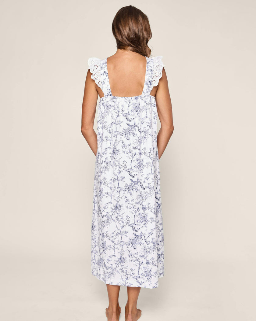 Women's Pima Clara Nightgown in Timeless Toile