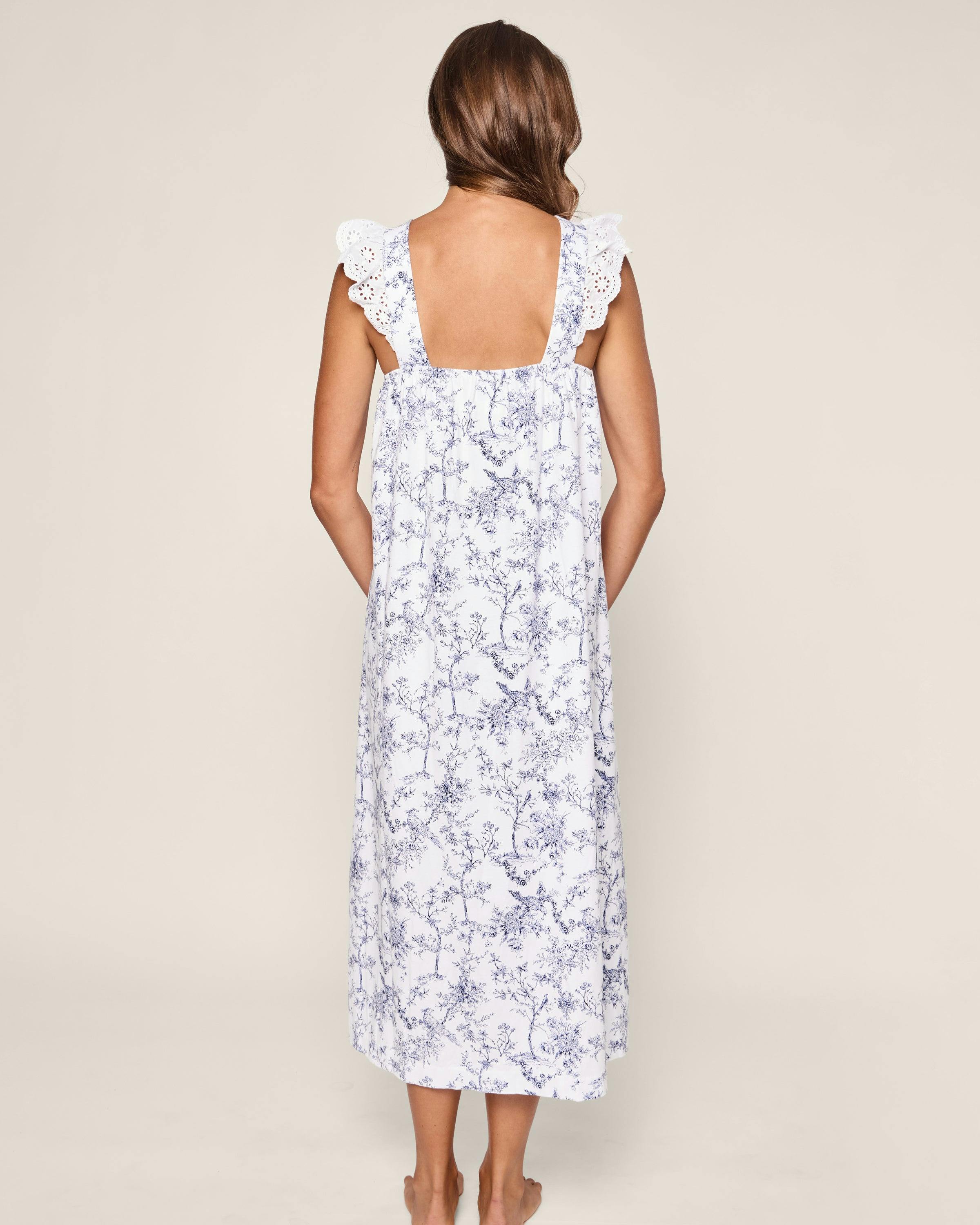 Women's Pima Clara Nightgown in Timeless Toile