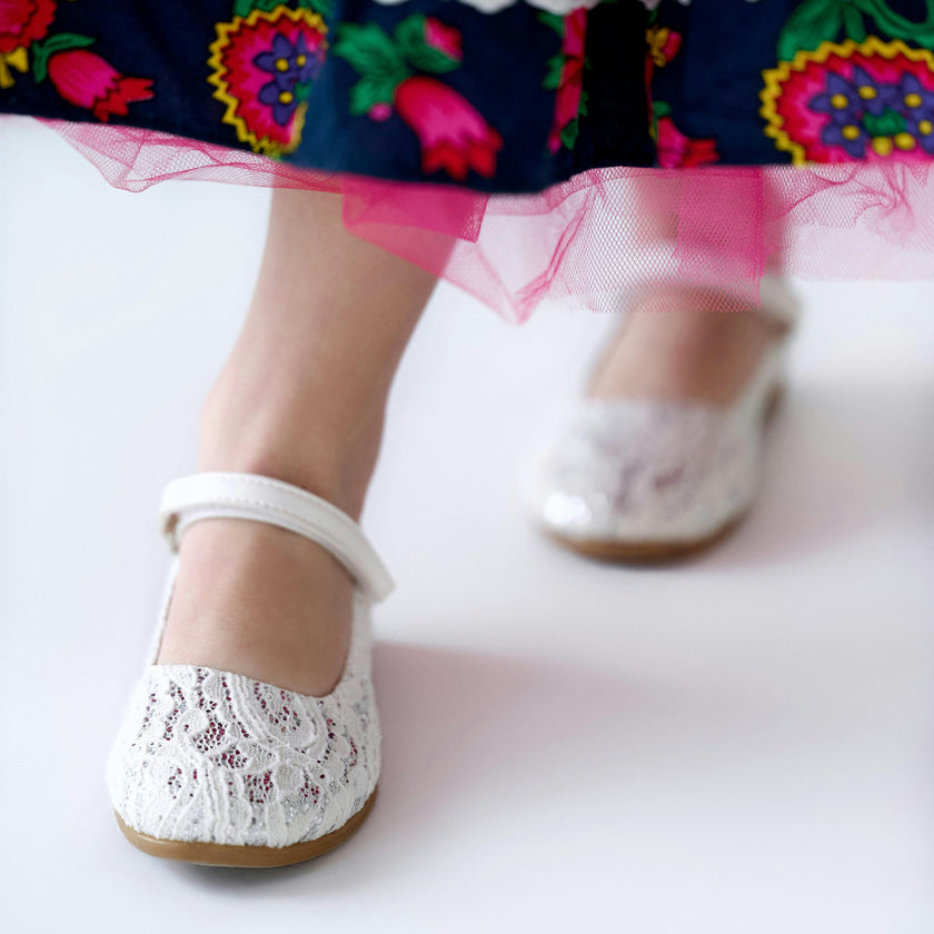 White Lace Shoes