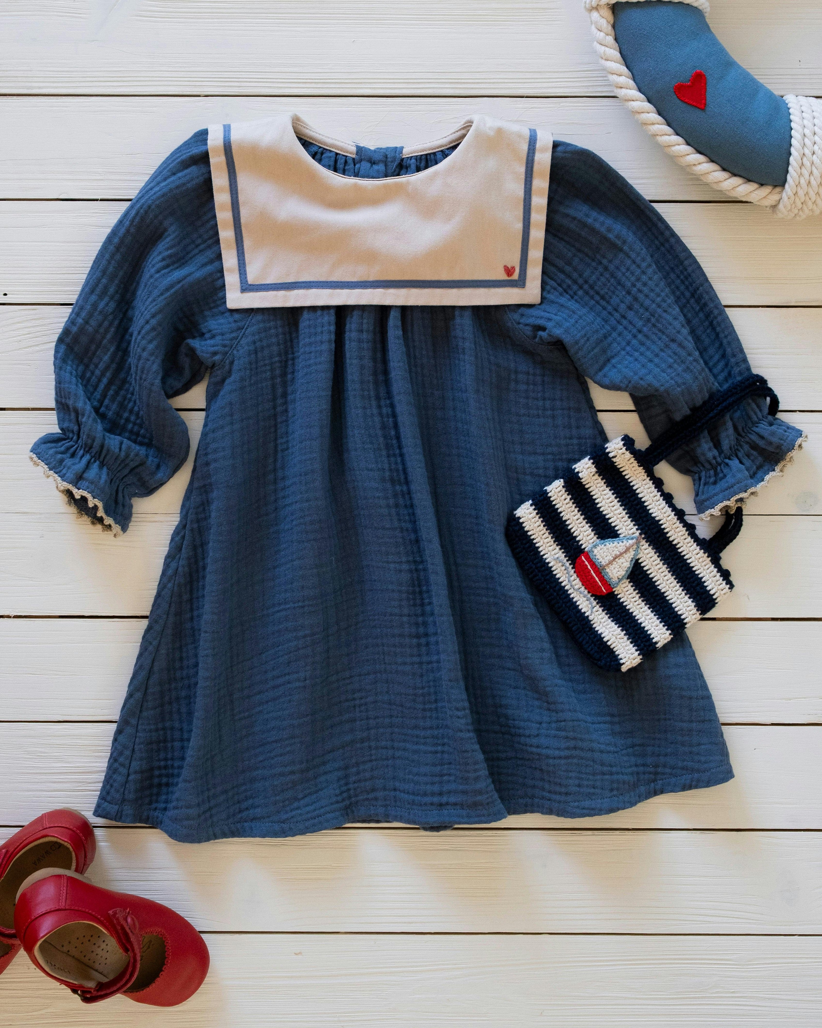 Mariner Belle Dress in Navy