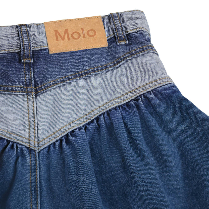 Blue Two Side Denim Becca Skirt