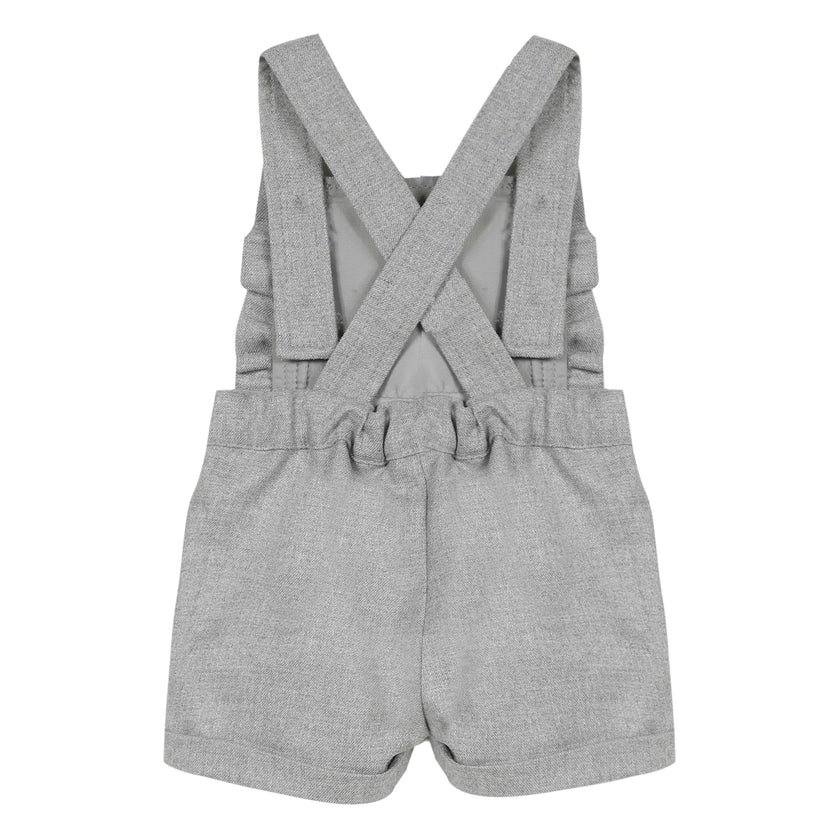 Marle Grey Ruffle Romper