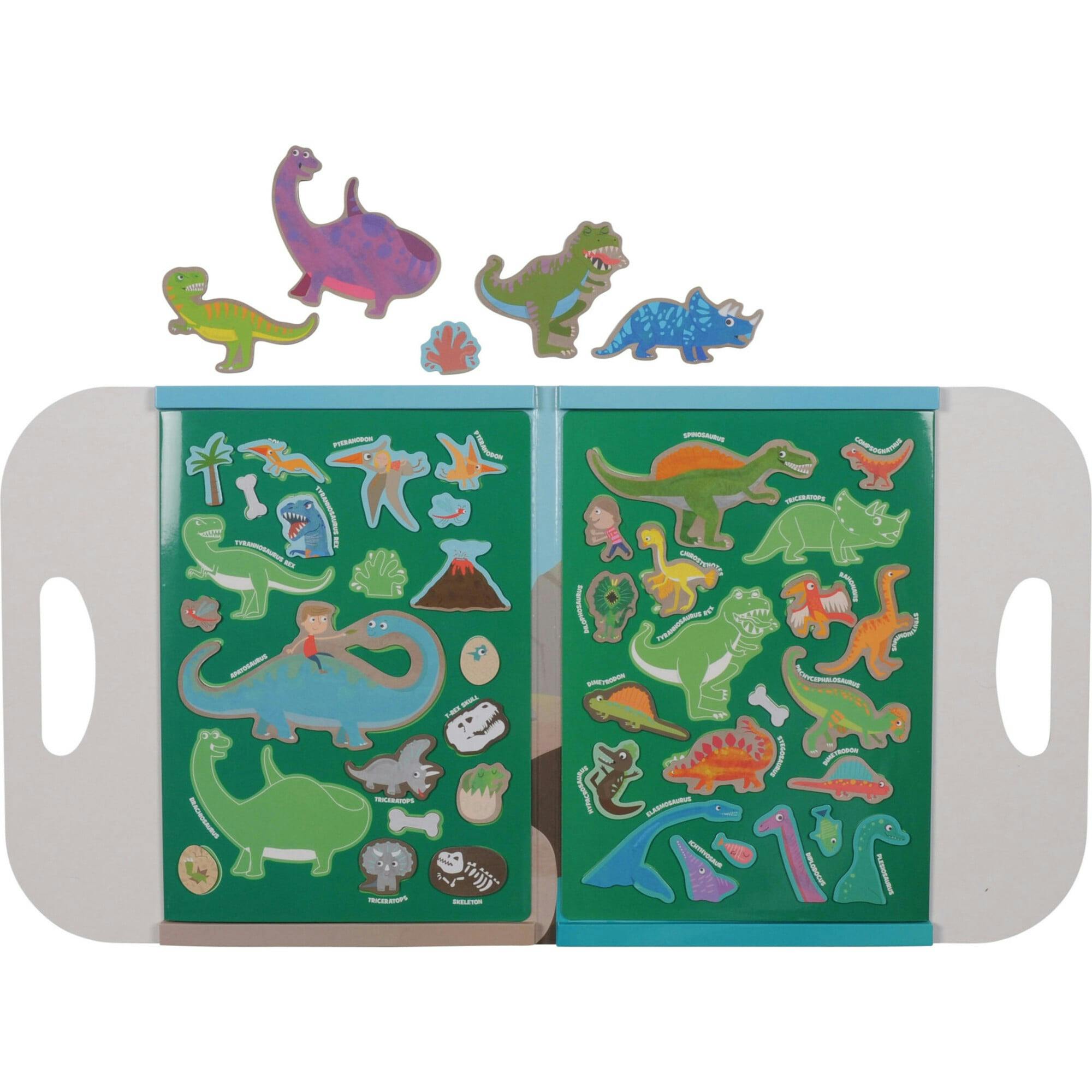 Tribe: Magna Carry - Dino World - Fold Out Magnetic Play Scene