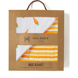 Organic Muslin Four-Layer Reversible Snug Blanket