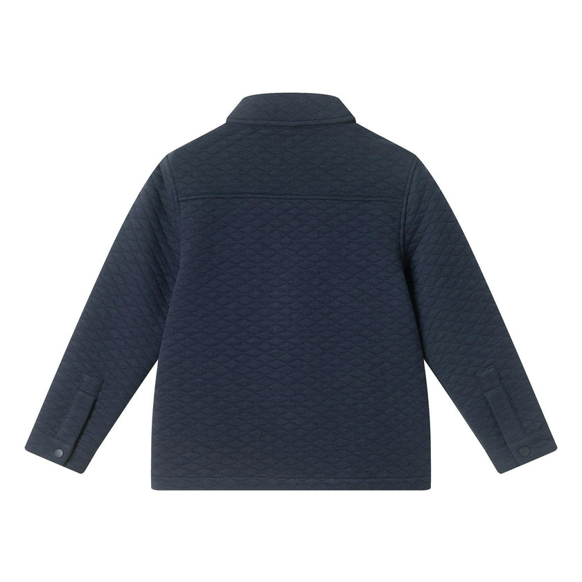 Quilted Shacket | Navy