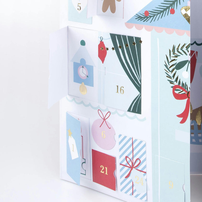 Santa'S Cabin Sticker Advent Calendar