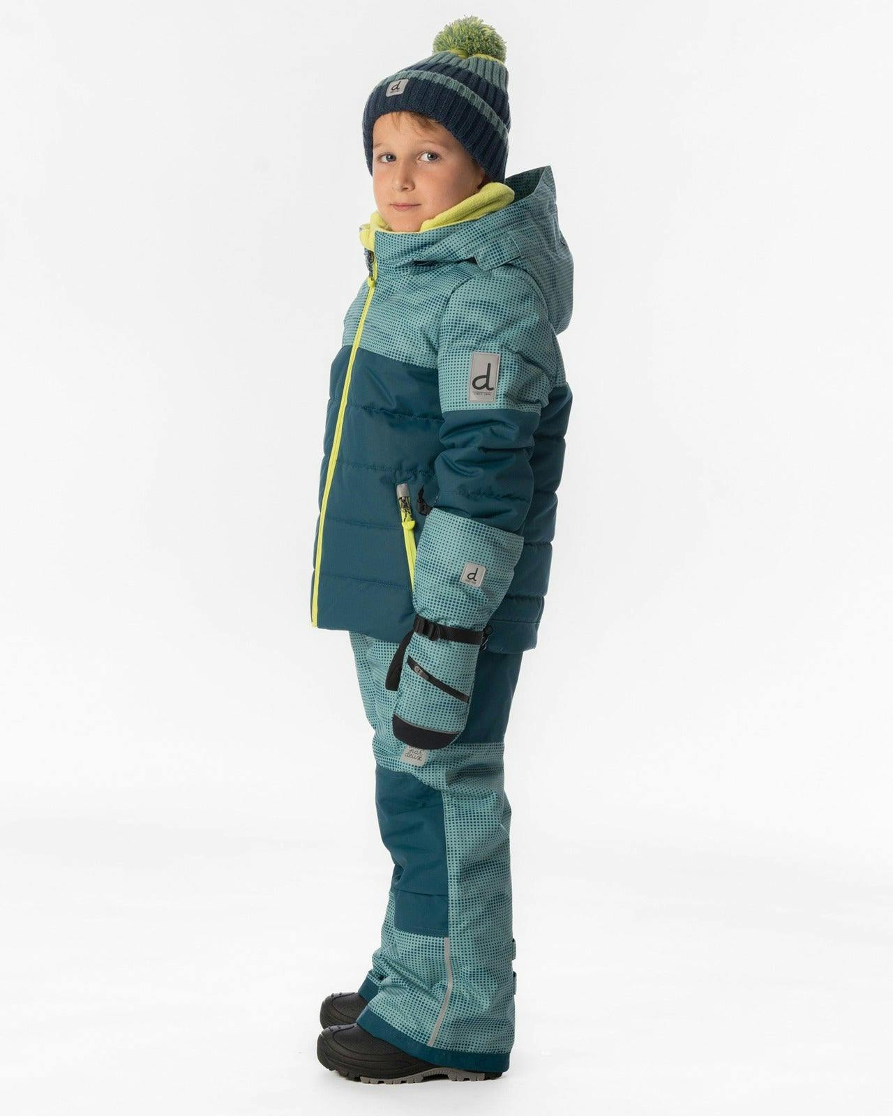 Two Piece Play Snowsuit Greyish Blue And Navy With Greyish Blue Pants
