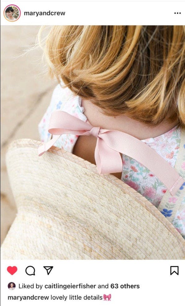 Palmetto Girl’s Hat - Navy Ric-Rac Ribbon