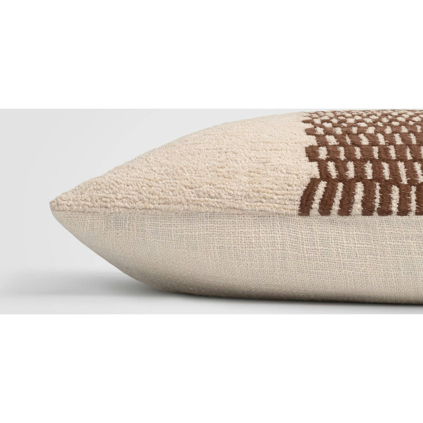 Forest Path Green & Brown Nature-Inspired Accent Pillow