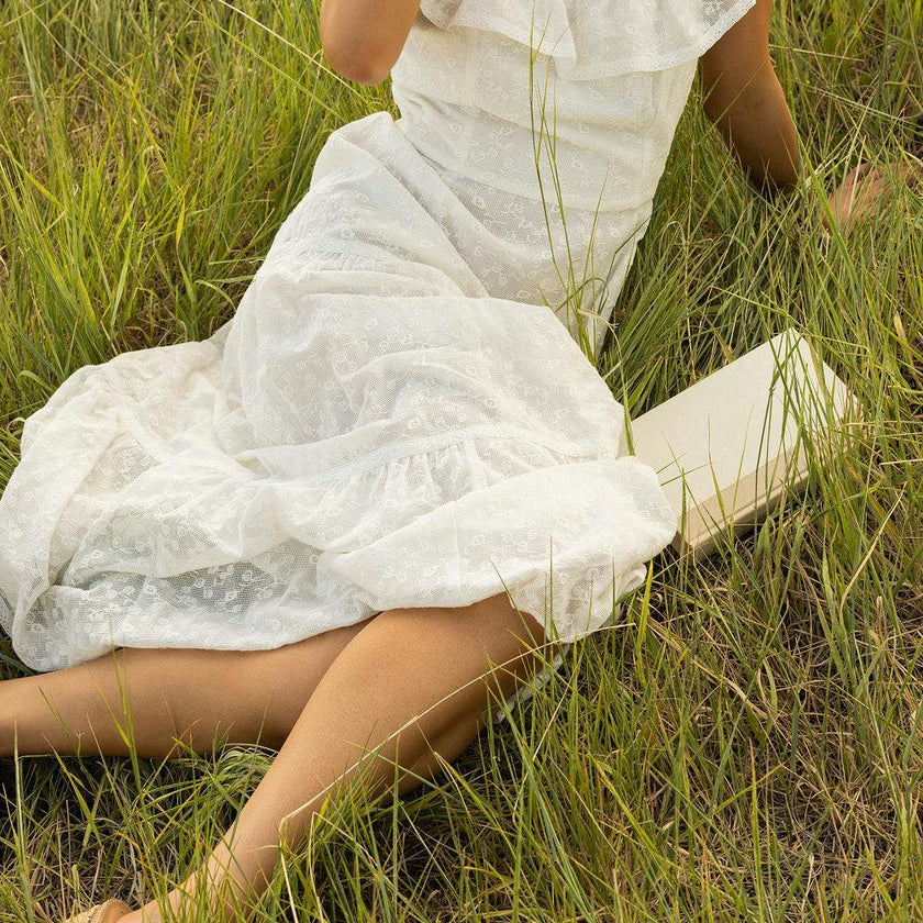 Alaina Dress in Ivory