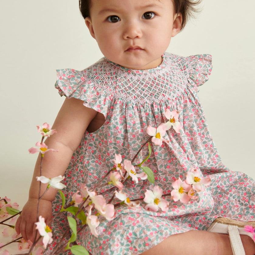 Made With Liberty Print Baby Dress Paz